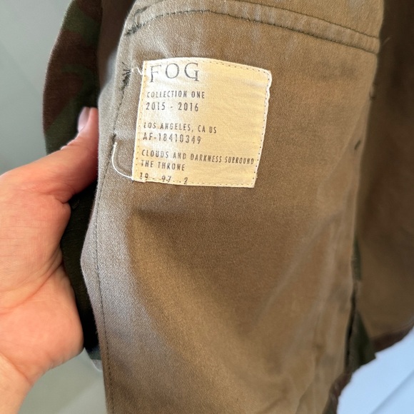 FOG Fear of God Collection One 2015-2016 Camo Army Jacket Vintage Rare - Picture 7 of 14
